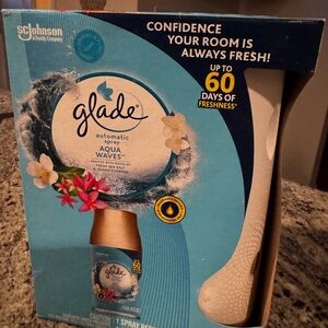 Glade Automatic Spray Aqua Waves refill plus spray unit NEW IN BOX NIB